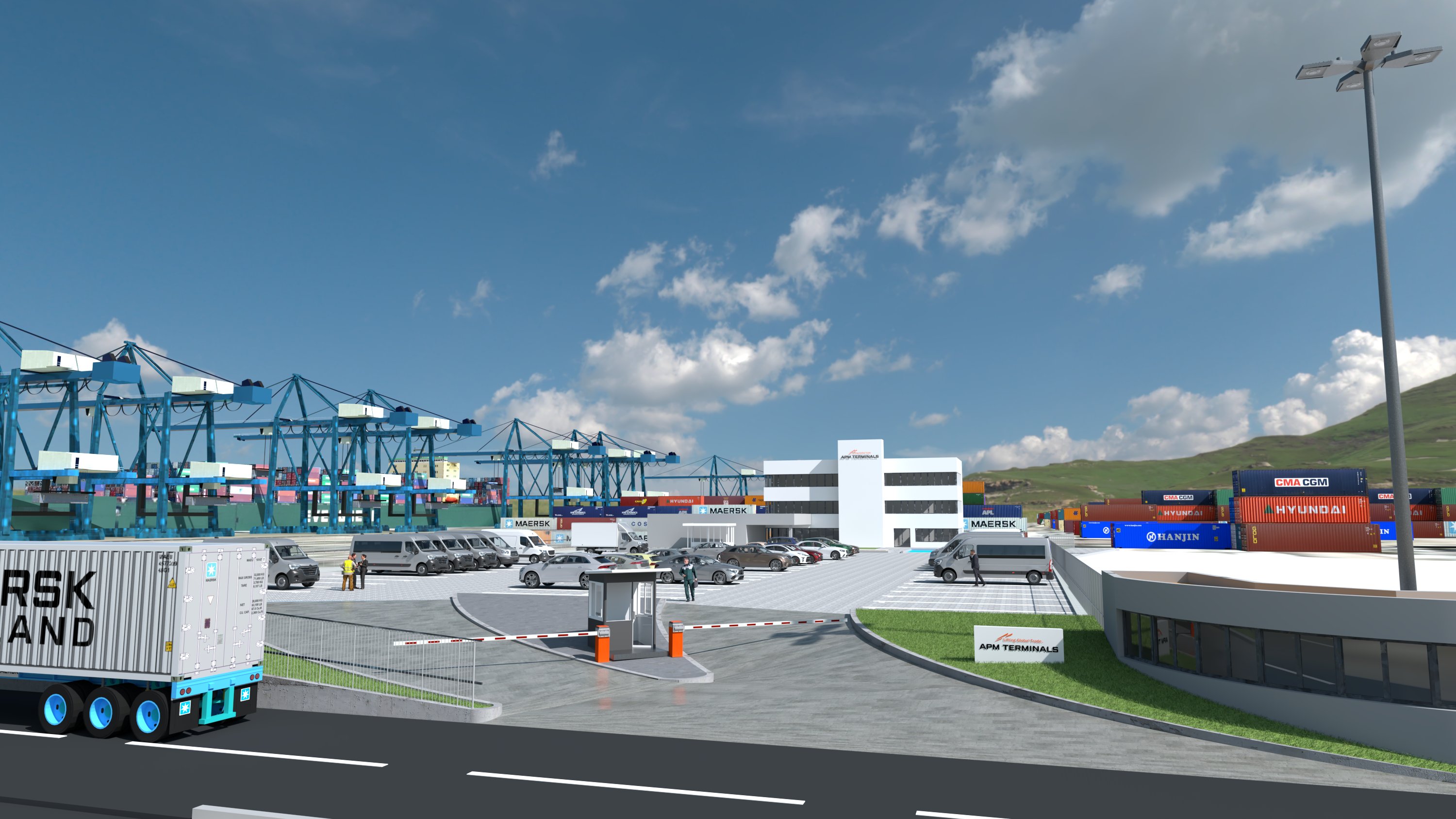 Impact Architecture a accompagné la réalisation du projet d’aménagement du parking d’APM Terminals au port...